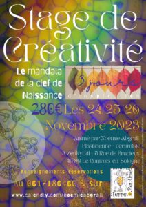 STAGE DE CREATIVITE: Mandala de la clef de naissance @ Zen Kyô 41 | Le Controis-en-Sologne | Centre-Val de Loire | France