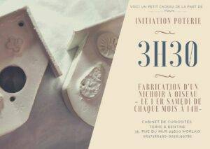 INITIATION CERAMIQUE: fabrication d'un nichoir à oiseau @ Terre & Bentine | Morlaix | Bretagne | France